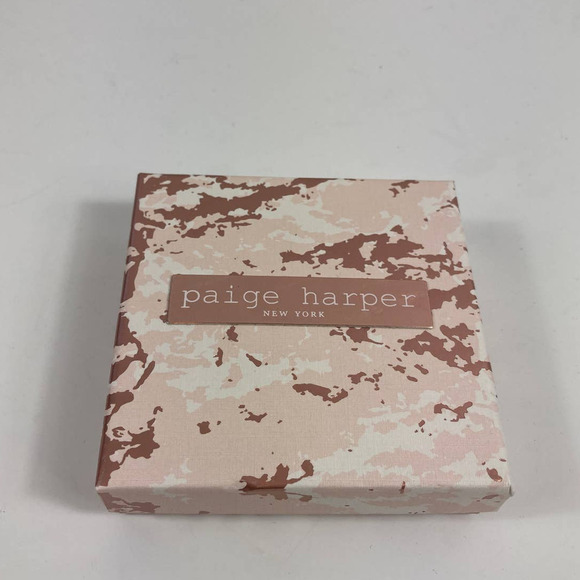 New, Paige Harper New York Silver Plated Earring Necklace Set - Picture 2 of 2